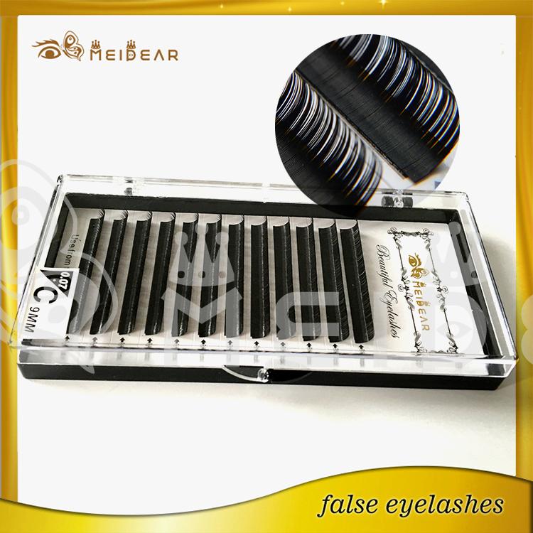  Natural eyelashes extension silk material custom packaing private label